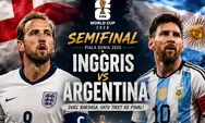 Laga Hidup Mati Argentina vs Inggris di Semifinal Piala Dunia 2026, Siapa Menyusul Spanyol?