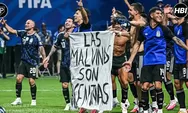 Usai Singkirkan Inggris, Timnas Argentina Dibayangi Hukuman FIFA Gara-gara Bentang Spanduk 'Las Malvinas'