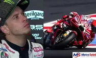 Gagal Finis di Misano, Bezzecchi Saksikan Marc Marquez Juara dari Monitor, Lihat Reaksinya