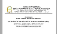 Jadwal SKD CPNS Setjen DPR RI Sudah Keluar, Cek di Sini!