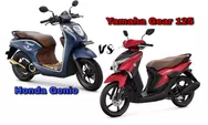 Head To Head Dua Motor Matic Produk Pabrikan Raksasa, Yamaha Gear 125 vs Honda Genio