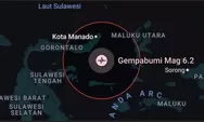 BREAKING NEWS: Gempa Berkekuatan Magnitudo 6,2 SR Guncang Sulut, Terjadi di Wilayah Boltim