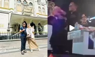 Gus Mifta saat menikmati penampilan Denny Caknan malah toyor kepala sang istri