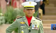 Sosok Kolonel Inf Priyo Handoyo dan Para Perwira Upacara saat HUT ke-81 Kemerdekaan RI