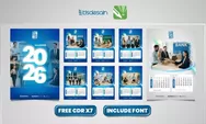Link Unduh Template Kalender 2026 CDR, Gratis dan Tidak Ribet
