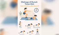 Olahraga di Rumah Tanpa Alat: Rutin 15 Menit yang Bikin Badan Fit