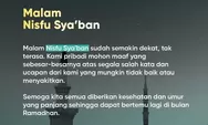Kumpulan Ucapan  Minta Maaf di Malam Nisfu Syaban 2026, Ringkas, Padat, Penuh Makna