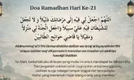 Doa Puasa Hari ke 21 Ramadhan 2026: Saatnya Memohon Petunjuk Allah dan Perlindungan dari Godaan Setan