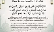 Doa Puasa Hari ke 28 Ramadhan 2026: Bacaan Arab, Latin, Arti, dan Keutamaannya