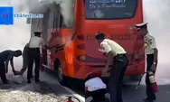 Bukan Petugas SPBU, Aksi Heroik Satpam BRI Ajibarang Gercep Selamatkan Bus Yang Terbakar di Depan Kantor Pakai APAR