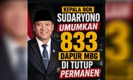 833 Dapur MBG Ditutup Permanen, Ada Apa di Balik “Bersih-Bersih” BGN?