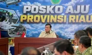 Prabowo Turun Langsung ke Lokasi Karhutla Kubu Raya, Pastikan Penanganan Berjalan Cepat