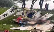 Tragis! Pesawat Latih Tipe Cessna 172 Jatuh di Jalan Lapangan Sunburst BSD, Tiga Orang Meninggal Dunia