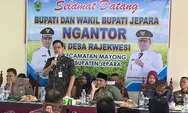 Meski Diguyur Hujan, Bupati Jepara Tetap Ngantor di Desa Rajekwesi, Fokus Branding Wisata Mayong