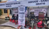 Service Gratis Yamaha Disambut Antusias Warga Terdampak Banjir di Kabupaten Kudus 