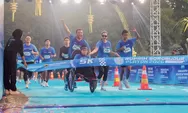 Dorong Kursi Roda Putranya hingga Finis, Ahmad Luthfi Kampanyekan Sport Tourism dan Cinta Rupiah di Borobudur Playon