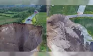 Lubang Raksasa di Aceh Tengah Kian Meluas, Jalan Desa Pondok Balik Putus dan Warga Cemas