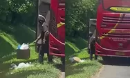 Viral! Kru Bus Madu Kismo Buang Sampah di Tol, Perusahaan Minta Maaf