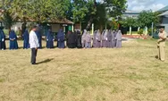 Hari Pertama Sekolah, Kepala Desa Taccorong Membacakan Amanat Bupati Bulukumba di Darul Istiqamah Ponci