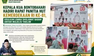Kepala KUA Bontobahari Hadiri Rapat Panitia Hut Kemerdekaan Ri Ke-81, Usulkan Lomba Sholawat Badar Antar Majelis Taklim