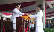 Asmawa Tosepu, Pj. Bupati Bogor, Memimpin Upacara Penurunan Bendera di HUT RI ke-79