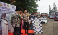 Dilepas Bupati, 32 Bus Angkut Pemudik Gratis ke Jawa Tengah