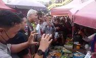 Ganjar Pranowo Blusukan ke Pasar Palimo Palembang, Dengarkan Keluhan Pedagang