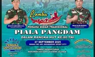 Dayung Bersatu di Danau Jakabaring:  Lomba Perahu Bidar Piala Pangdam Sriwijaya Meriahkan HUT ke-80 TNI