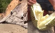 Akses darat masih putus, warga desa terisolir di Aceh Tengah jalan kaki 2 km lewati sungai demi jual durian