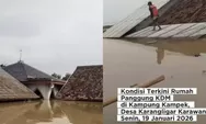 Banjir rendam rumah panggung KDM di Karawang, air capai 3 meter hingga sekolah ikut terendam