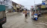 Pamanukan lumpuh total, banjir rendam pertokoan dan jalan utama hingga aktivitas warga terhenti