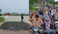 Viral proyek jembatan diduga mangkrak, warga Lampung Timur terpaksa nyebrang sungai pakai perahu