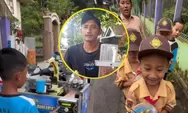 Bukan sulap bukan sihir, pedagang di Temanggung viral racik minuman pakai robot bikin anak-anak takjub