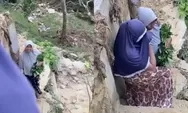 Sempat trauma usai bencana, ibu suarni di Aceh Tengah menangis saat kembali ke area rumahnya yang hilang tersapu longsor