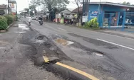 Hotmix baru hitungan bulan, jalan provinsi Binong Subang kembali berlubang