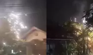 Viral korsleting listrik di Bantul, bunga api sempat picu kepanikan warga