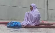 Viral ibu tetap berdoa di tengah hujan usai salat Id, warganet: Doanya menembus langit