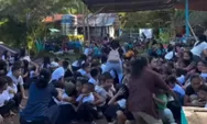 Detik-detik gempa M 7,7 guncang sekolah SD di Davao Filipina saat upacara, siswa histeris berpelukan