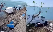 Terperosok ke area bibir pantai, kecelakaan mobil MBG di Madura mendadak viral di medsos