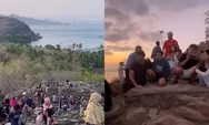 Momen wisatawan saling berpegangan di Pulau Padar saat terjadi gempa bumi: Jangan panik guys!