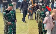 Dikabarkan sendiri saat lulus, prajurit TNI ini ternyata didatangi ortu yang sempat tak kenali wajah cemong anaknya