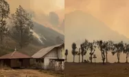 Terjadi kebakaran di Gunung Semeru, Ranu Kumbolo diselimuti kabut asap tebal