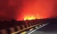 Langit merah membara karena api, kebakaran besar melanda tumbang nusa Kalteng