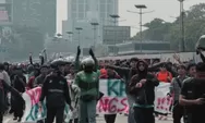 11 Poin tuntutan buruh di aksi demo Thamrin hari ini, salah satunya soal jaminan pesangon dan anti-PHK
