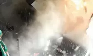 Detik-detik ledakan di Pakuwon City Surabaya, tembok ruko sampai jebol