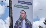 Baliho Ridwan Kamil Curi Perhatian: OTW Jakarta Nih!