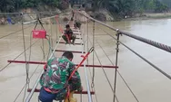 Segera Rampung, TNI Percepat Pembangunan Jembatan Gantung untuk Desa Terisolasi di Aceh