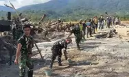 Potret Gotong Royong TNI dan Warga Aceh Percepat Pembangunan Jembatan di 15 Wilayah Pascabencana