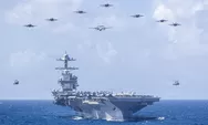 Presiden AS Donald Trump Sebut Washington akan Kirim Kapal Induk USS Gerald R Ford ke Timur Tengah