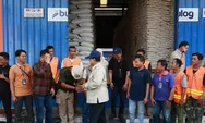 Pastikan Stok Beras 7.000 Ton Aman, Prabowo Tinjau Langsung Gudang Bulog Danurejo